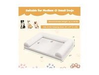 Akiudex Orthopedic Dog Bed with Bolsters and Egg-Crate Foam