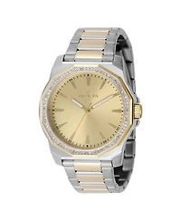 Invicta Men's Speedway Quartz 3 Hand Gold Dial Watch