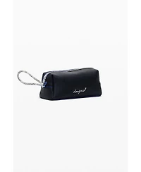 Desigual Women's Medium faux leather toiletry bag with contrasts