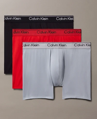 Calvin Klein Men's 3-Pack Micro Stretch Boxer Briefs