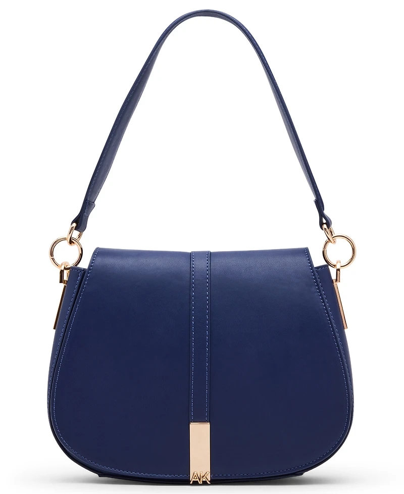 Anne Klein Convertible Strap Small Saddle Bag