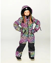Deux par Girl Winter Mittens Teknik Rainbow Leopard - Toddler|Child