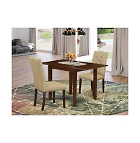 East West Furniture Dining Room Set Mahogany