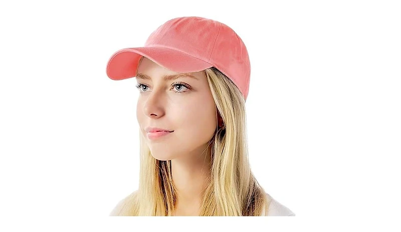 Multijoy Baseball Dad Hat Women Men Blank Washed Low Profile Cotton and Denim Upf 50+ Running Golf Cap