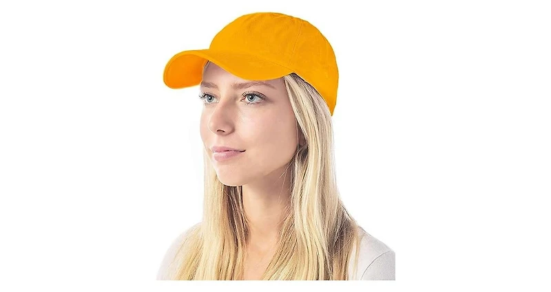 Multijoy Baseball Dad Hat Women Men Blank Washed Low Profile Cotton and Denim Upf 50+ Running Golf Cap