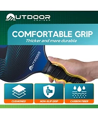 Outdoor Cruiser Pickleball Paddle Set – Usapa Approved, Premium Fiberglass Paddles with Lightweight Shock-Absorbing Grip, Includes 2 Rackets, 4