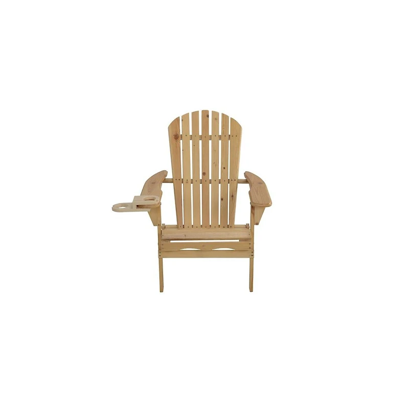 Jiallo Foldable Adirondack Chair With Cup Holder Bristro Set With Ottoman