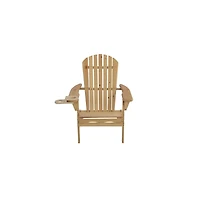 Jiallo Foldable Adirondack Chair With Cup Holder Bristro Set With Ottoman