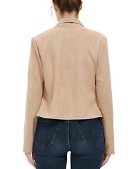 kimi + kai Women's Faux Suede Open Front Jacket