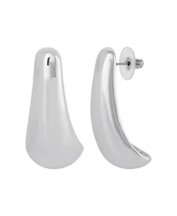 Jessica Simpson Sculptural Silver-Tone Drop Earrings for Modern Elegance