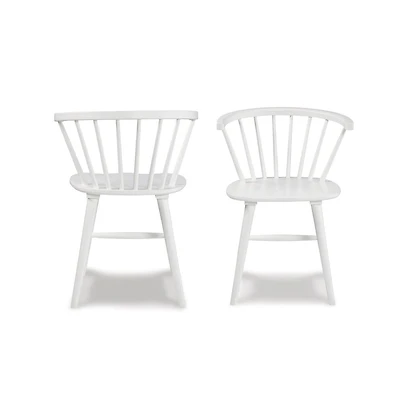 Roundhill Furniture Alwynn White and Natural Wood -Pc Dining Set
