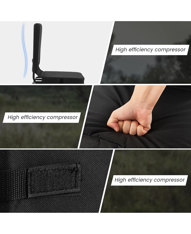 Akiudex Folding Hunting Blind Chair with Swivel Base and Duck Feet
