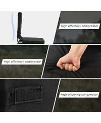 Akiudex Folding Hunting Blind Chair with Swivel Base and Duck Feet