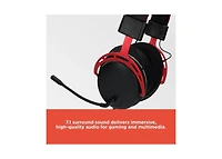 RadioShack Gaming Headphones Usb Metallic With Volume Controls Black & Red 3304408