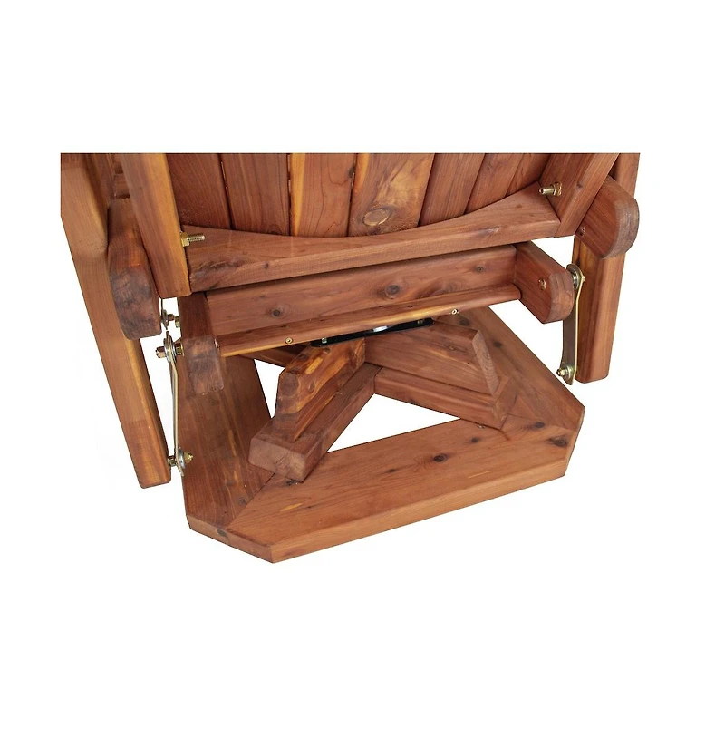 American Furniture Classics Cedar Adirondack Swivel Glider