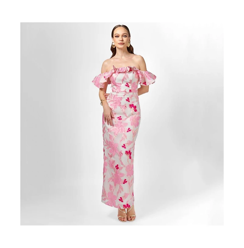 Bariano Women's Jacquie Off Shoulder Midaxi