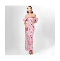 Bariano Women's Jacquie Off Shoulder Midaxi