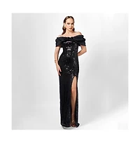Bariano Women's Jaylan Off Shoulder Gown