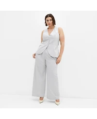 City Chic Plus Jaz Print Vest