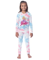 Barbie Girls' Princess Doll Unicorn Unisex Kids 2 Piece Sleep Pajama Set