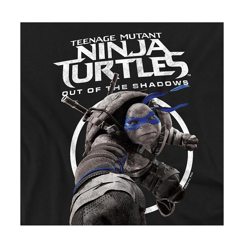 Logovision Men's Teenage Mutant Ninja Turtles Out Of The Shadows Mono Leonardo T-Shirt