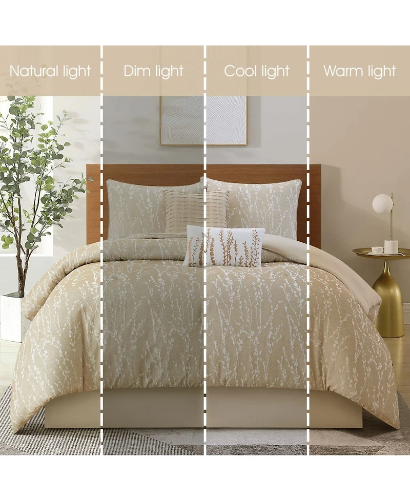 Stratford Park Priya Floral 6-Pc. Comforter Set