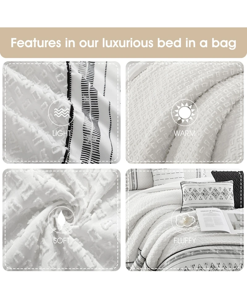 Stratford Park Navina Geometric 7-Pc. Comforter Set