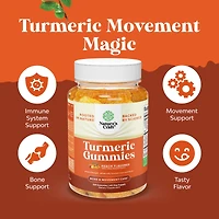 Nature's Craft Turmeric Gummies, Extra Strength Joint Support Gummies with Turmeric Curcumin with Black Pepper Extract and Ginger, Nature's Craft, 120