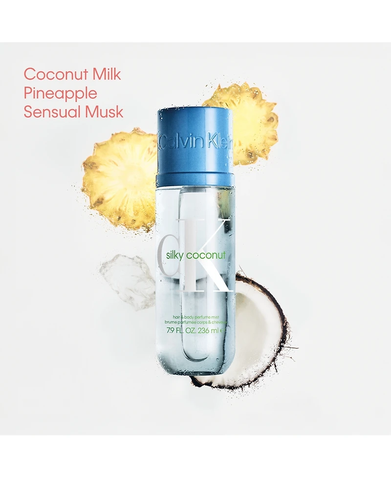 Calvin Klein Silky Coconut Unisex Hair & Body Perfume Mist, 7.9 oz.