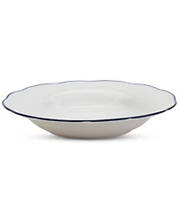 Haven Blue Rim Scalloped 12 Pc. Dinnerware Set, Service for 4