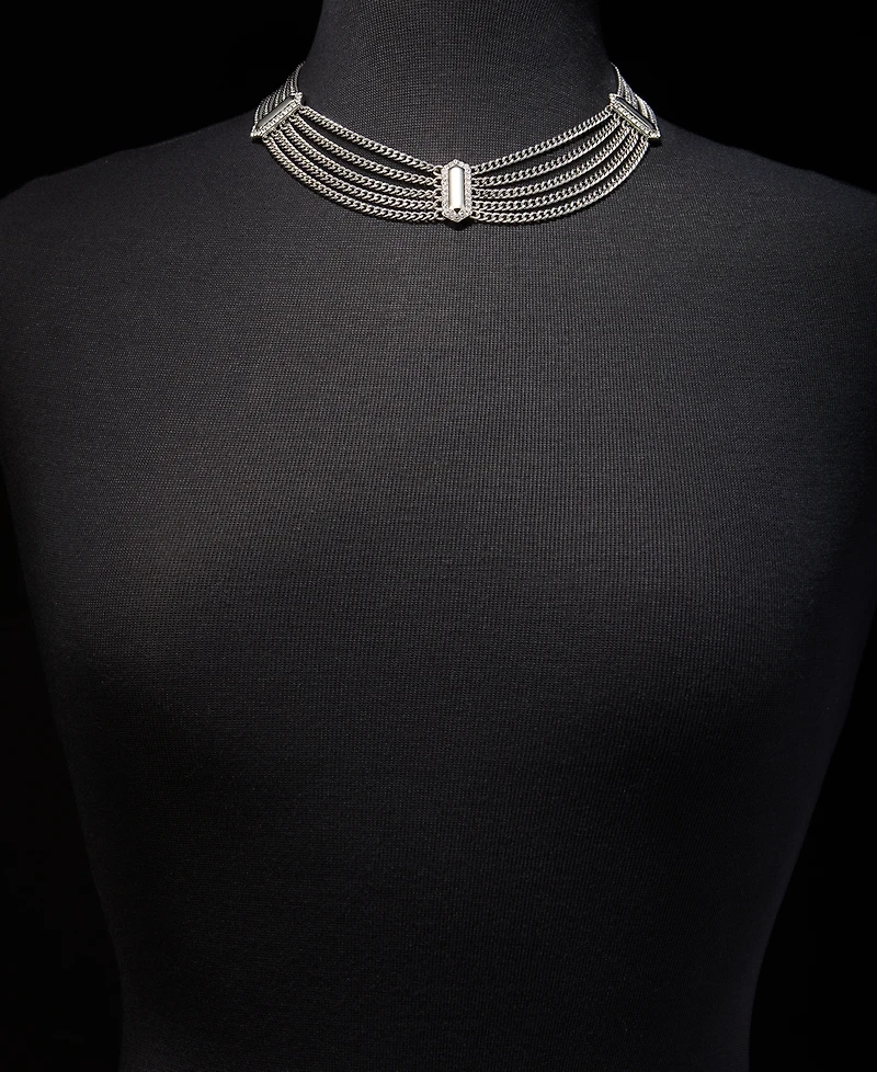 I.n.c. International Concepts Pave Multi-Chain Statement Necklace, 17" + 3" extender, Macy's Exclusive