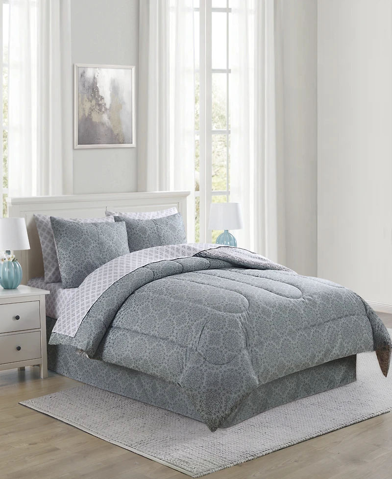 Westport Home Ellis Reversible 8-pc Comforter Sets, Created for Macy's