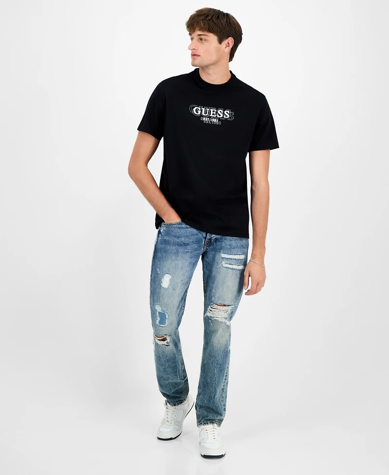 Guess Small Logo Short Sleeve Crewneck T-Shirt