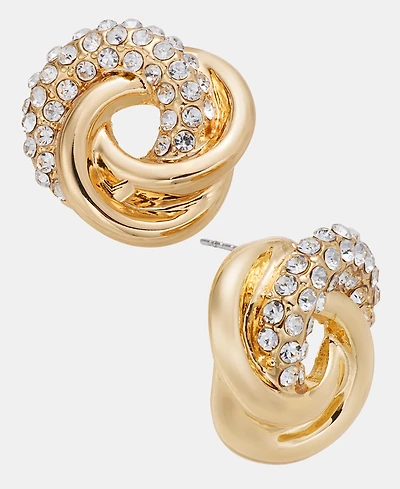 I.n.c. International Concepts Pave Knot Stud Earrings, Macy's Exclusive