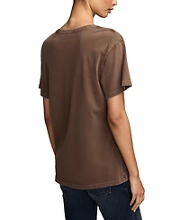 Lucky Brand Women's Rolling Stones Tattoo Boyfriend T-shirt