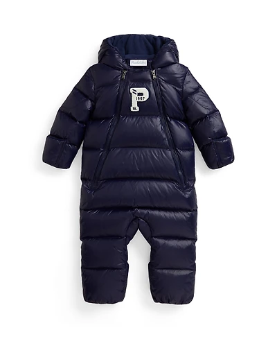 Polo Ralph Lauren Baby Boys Letterman Down Hooded Bunting