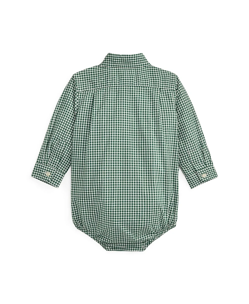 Polo Ralph Lauren Baby Boys Gingham Cotton Poplin Bodysuit