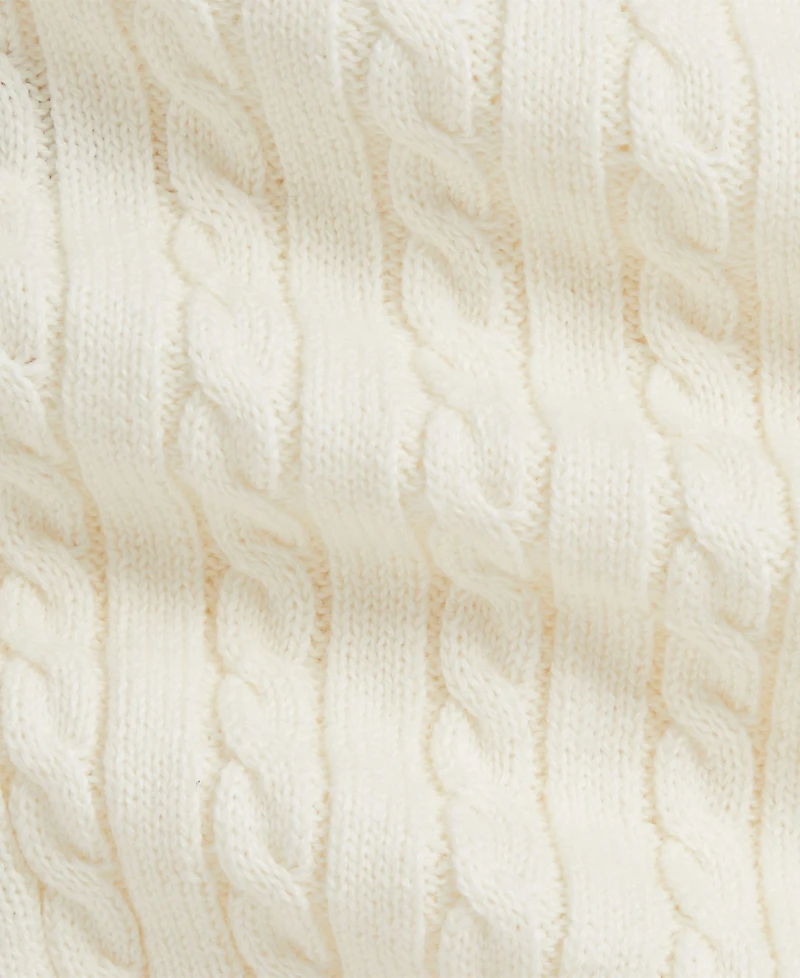 Polo Ralph Lauren Baby Girls Bear Mini-Cable Knit Sweater