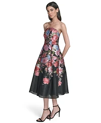 Eliza J Women's Strapless Midi Dress