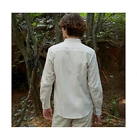 Campus Sutra Men's Pencil-Striped Shirt