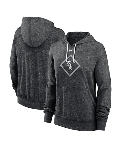 Nike Women's Black Chicago White Sox Diamond Icon Gym Vintage Lightweight Hooded Top