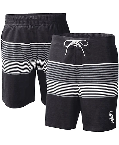 G-iii Sports by Carl Banks Men's Black Chicago White Sox Coastline Volley Swim Shorts