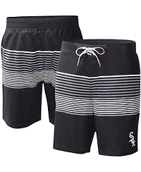 G-iii Sports by Carl Banks Men's Black Chicago White Sox Coastline Volley Swim Shorts