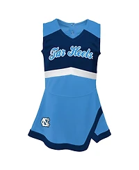 Outerstuff Big Girls Carolina Blue North Carolina Tar Heels Cheer Captain Jumper Dress