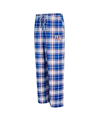 Concepts Sport Women's Royal New York Giants Ashford Plaid Knit Pants
