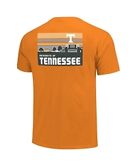 Image One Men's Tennessee Orange Volunteers Striped Campus Skyline T-Shirt