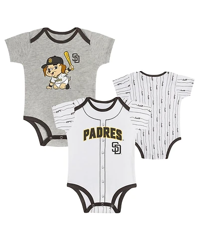 Outerstuff Baby Boys and Girls 2-Pack San Diego Padres Play Ball Bodysuit Set