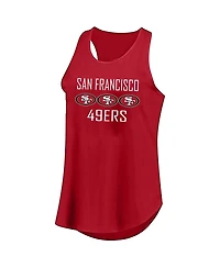 Fanatics Women's Christian McCaffrey Scarlet San Francisco 49ers Plus Name Number Tank Top