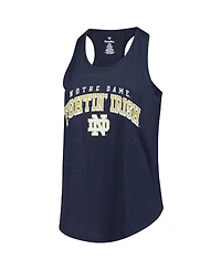 Fanatics Women's Navy Notre Dame Fighting Irish Plus Arch Tank Top