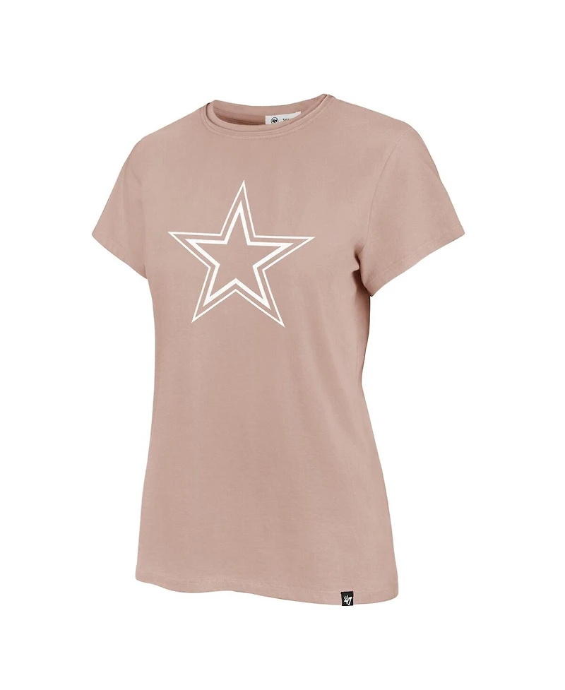 '47 Brand Women's Light Pink Dallas Cowboys Premier Frankie T-Shirt